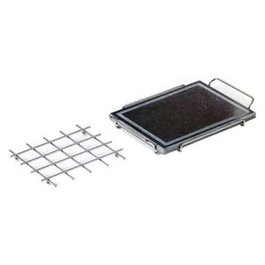 Ompagrill LF-36581 Barbecue Piastra Ollare+Supp. 25X33X3,5