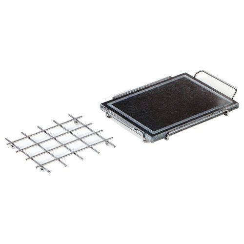 Ompagrill LF-36581 Barbecue Piastra Ollare+Supp. 25X33X3,5