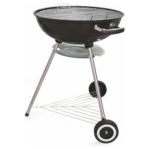 Galileo Barbecue tondo da esterno con coperchio e ruote