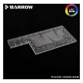 CR1000D-SDB V1 RGB Waterway Tanica per Corsair 1000D 8*G1/4 Trasparente
