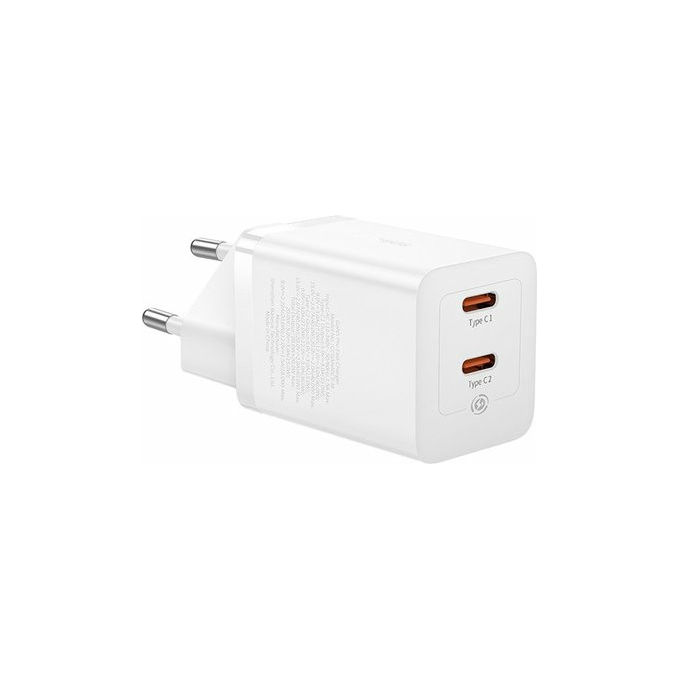 Baseus Caricabatterie GaN5 Pro 40W 2 Porte USB-C Bianco