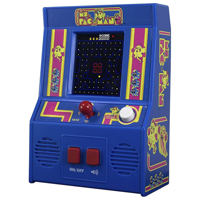 Basic Fun, Console Portatile Pac Man Arcade Classic, Mini Gioco Retro'