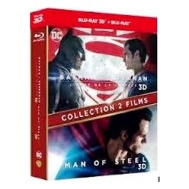 BATMAN VS SUPERMAN / MAN OF STEEL - Coffret 2 Films - Blu-Ray 3D - DC COMICS