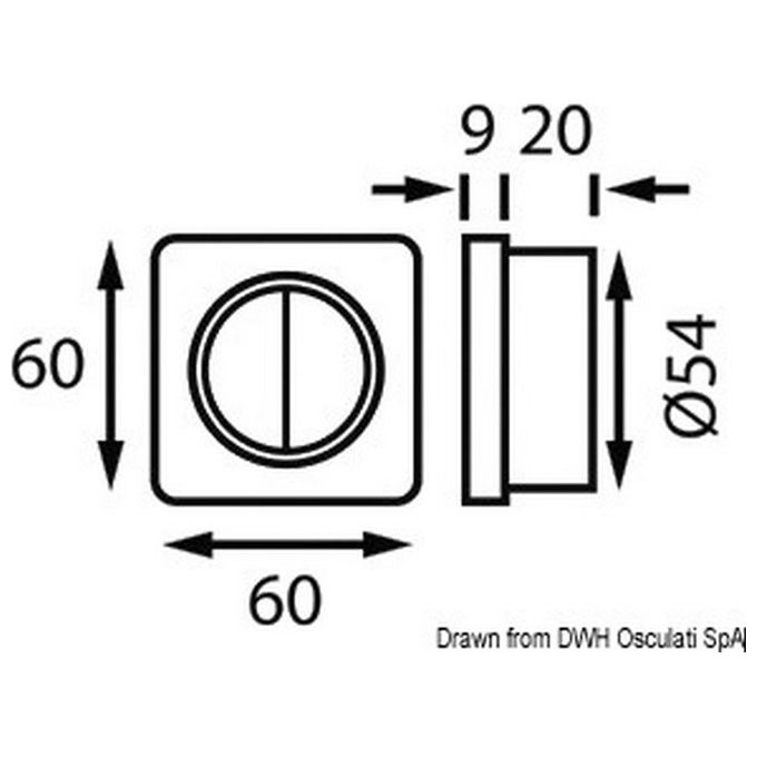 Batsystem Interruttore doppio bianco/bianco