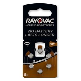 Batterie Acustica Rayovac 312 blister 6 pz.