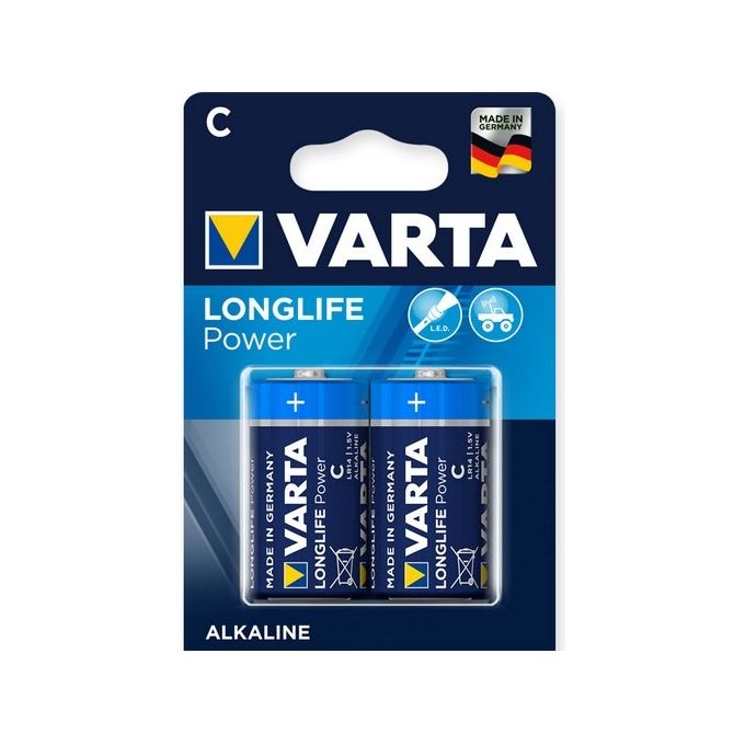 Batterie Mezza Torcia Varta H.E. - C blister 2 pz.