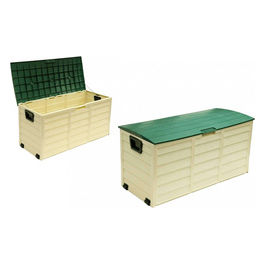 Baule Economico per Giardino in Plastica Resistente e Spaziosa per Esterno