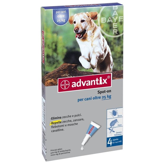 Bayer Advantix Spot On Cani Fino A 25 Kg. 85889540
