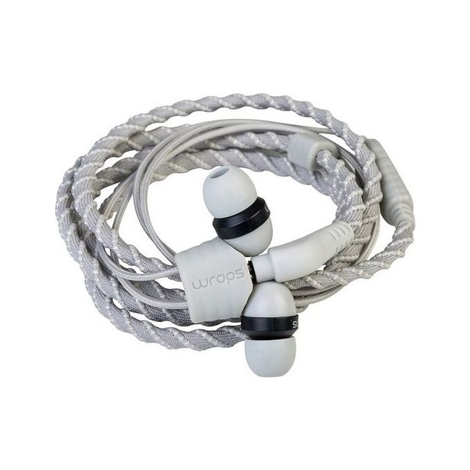 Big Ben WRAPSCSIL-V15M Wraps Wristband Auricolari con Microfono Jack 3.5mm Driver 10mm colore Grigio