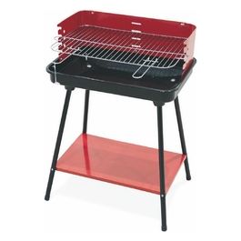 Bbq Barbecue Rettangolare Rosso 58X38 H.82