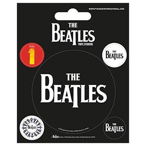 Beatles (The): Black (Set Adesivi 12.5X10 Cm)