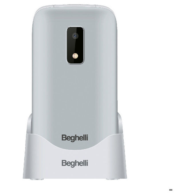 Beghelli telefono per anziani salvalavita slv 30 gps plus grigio con sensore caduta