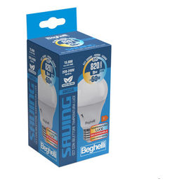 Beghelli, Lampadina LED Goccia, 9W, E27, Temperatura Variabile