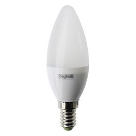 Beghelli Lampadina Led Oliva 7W 3000k 4 Pezzi Lite Led e14 700 Lumen Luce Calda