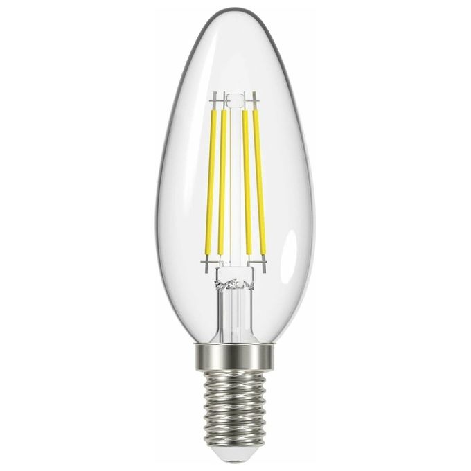 Beghelli Lampadina Led Oliva 4W e14 4000k Filament Led 2 Luce Calda Confezione 4 Pezzi