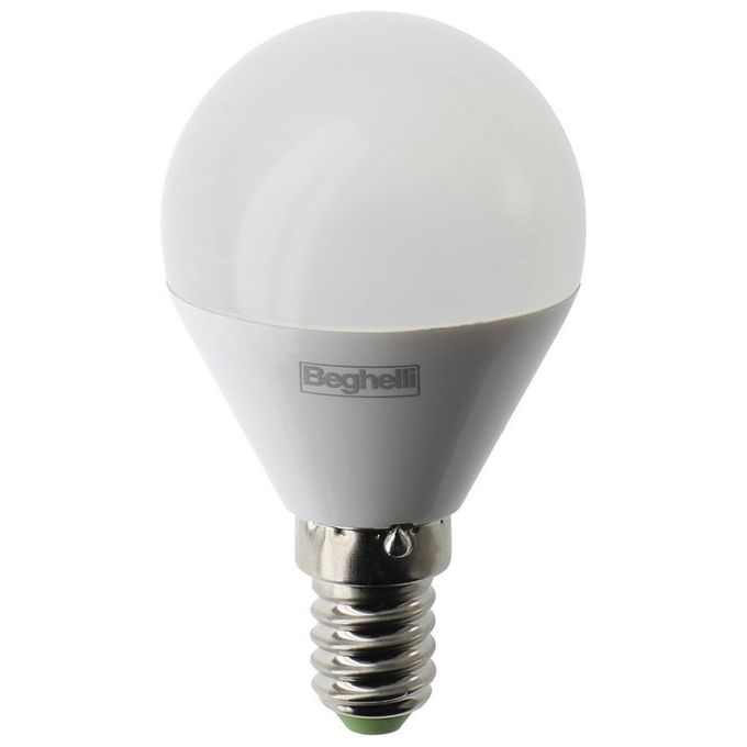 Beghelli Lampadina Led Sfera 7W 3000k 4 Pezzi E14 Luce Calda