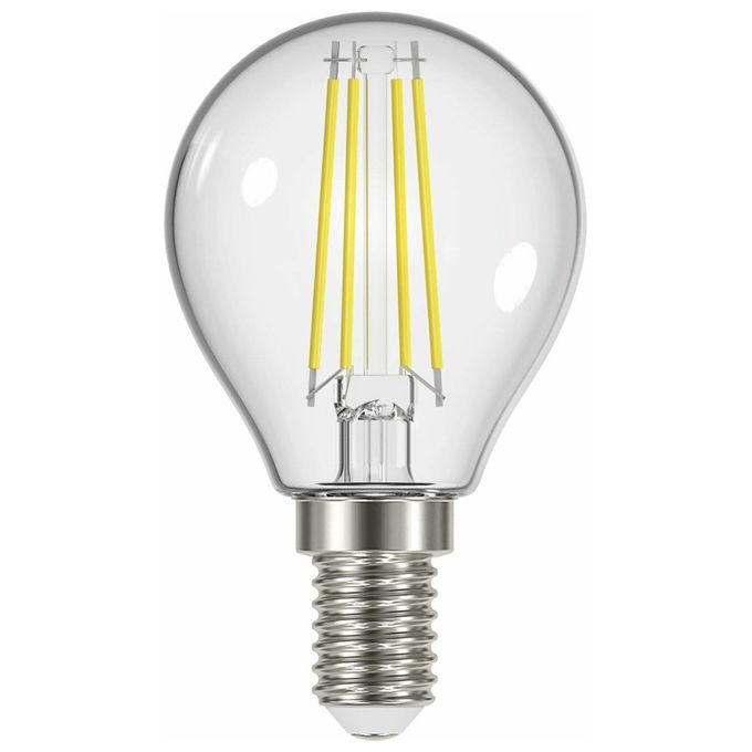 Beghelli Lampadina Led Sfera 4W e14 4000k Filament Led 2 Luce Calda Confezione 4 Pezzi