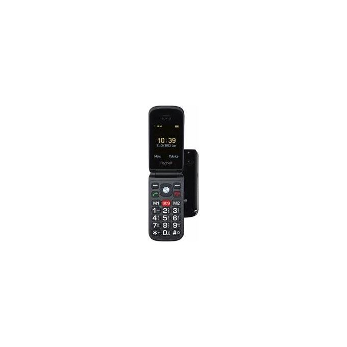 Beghelli Salvalavita Phone SLV15 Telefono per Anziani a Conchiglia Salvavita con Tasto SOS con Grandi Tasti Grande Display 2.4''