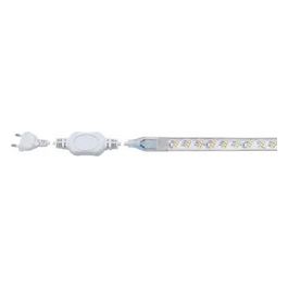Strip Led 230V Ip 6 3000k 5mt Completa di Spina 10a Componibile Fino 100mt