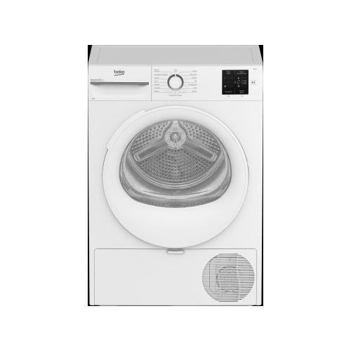 BMT103EW – Asciugatrice a Pompa di Calore 8 kg, Classe A++, Display Digitale, Ciclo Delicato Bassi Rumori, Opzione Anti-Pieghe e Partenza Programmata