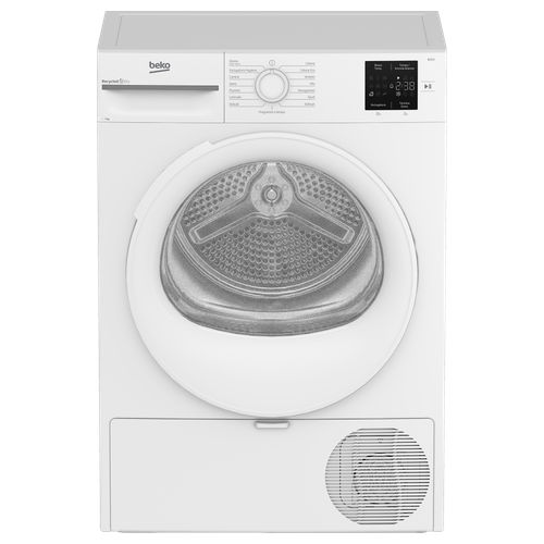 BMT73EW – Asciugatrice Pompa di Calore 7 kg, Classe D, EcoGentle + Cestello AquaWave®, (84,6 × 59,8 × 54,5 cm), Bianco