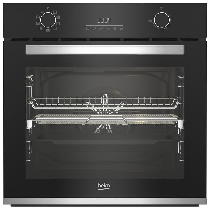 Image of Beko BBIMA13302BMPE Forno elettrico da incasso Multifunzione 72 Litri 3300 W Pirolitico Airfry Nero
