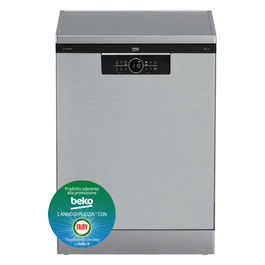 Beko BDFN26641XQ Lavastoviglie Libera installazione 16 coperti Classe C AquaIntense Technology HygieneIntense SelfDry Inox