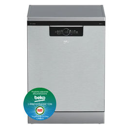 Beko BDFN36560XC Lavastoviglie 15 Coperti Classe energetica A Libera Installazione 60 cm colore Grigio