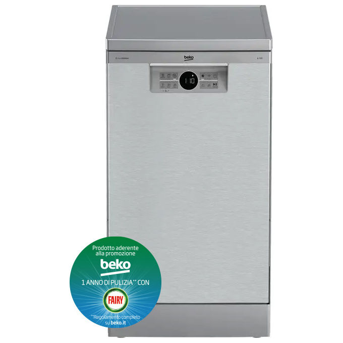 Beko BDFS26020X Lavastoviglie libera installazione 45 cm Classe E Inox