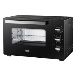 BMOF38B Fornetto Elettrico Cottura Ventilata 38 Litri 1600 W 4 Funzioni Timer 60 min Temperatura fino a 220° Nero