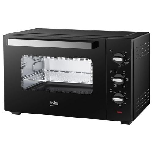 BMOF38B Fornetto Elettrico Cottura Ventilata 38 Litri 1600 W 4 Funzioni Timer 60 min Temperatura fino a 220° Nero
