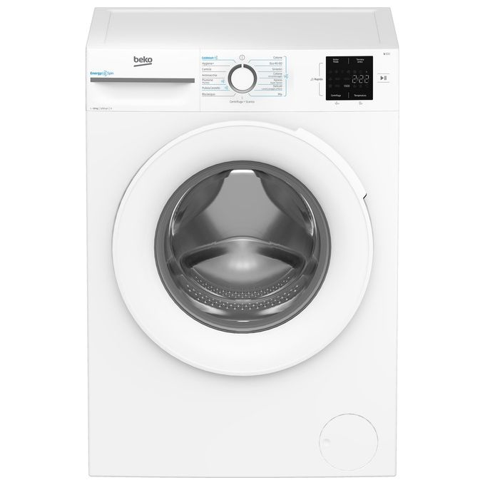 Image of Beko BMWU31021W Lavatrice 10 Kg Classe A Profondita' 58 cm Centrifuga 1200 giri Inverter Vapore EnergySpin colore Bianco