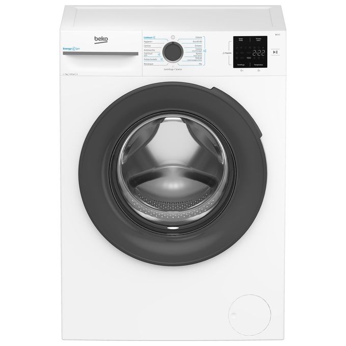 Image of Beko BMWU3721A Lavatrice 7 Kg Classe A Profondita' 50 cm Centrifuga 1200 giri Inverter Vapore EnergySpin colore Bianco