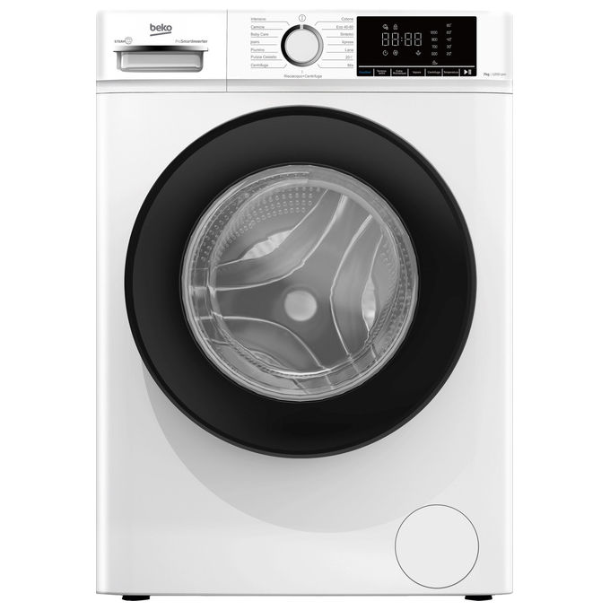 Beko BMX7126DB b100 Lavatrice Carica Frontale 7 Kg 1200 rpm Classe A Inverter Vapore...
