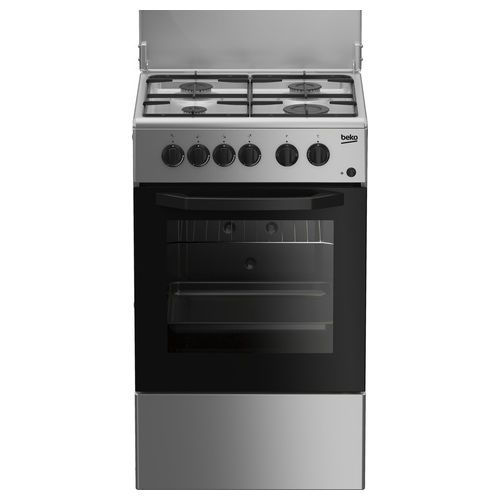 CSS42014FS Cucina a Gas con Forno Elettrico Nero Argento