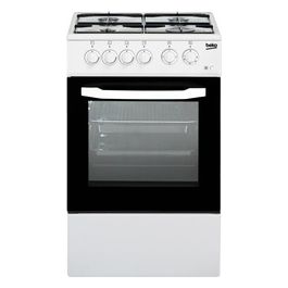 Beko CSS42014FW Cucina a Gas Forno Elettrico con Grill 4 Fuochi Capacita' 54 Litri Classe energetica B 50 cm Bianco