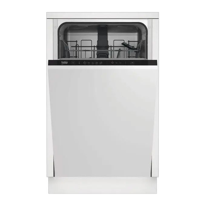 Image of Beko DIS35023 Lavastoviglie da incasso a Scomparsa Totale 10 Coperti Classe Energetica E 5 Programmi Extra Drying Mezzo Carico Flessifibile 45 cm