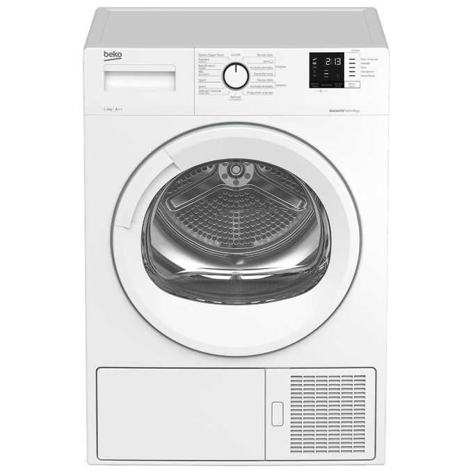 Image of beko DRX923W Asciugatrice a Pompa di Calore Classe A++ Capacita di Carico 9 Kg EcoGentle Cestello AquaWave