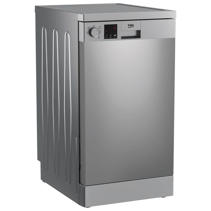 Beko DVS05024X Lavastoviglie Slim Libera Installazione 10 Coperti Classe energetica E (A++) 5 programmi 45 cm Inox