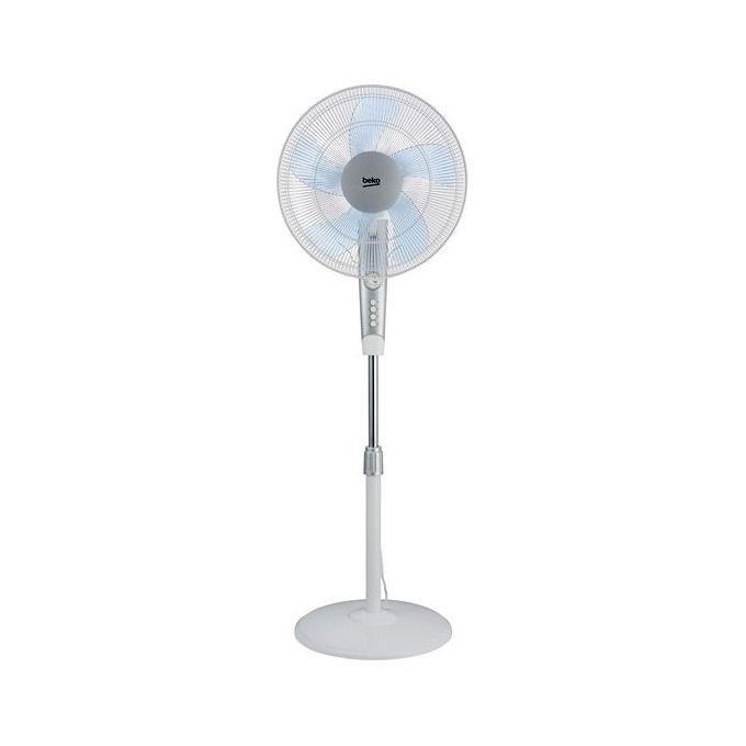 Beko EFS5100W Ventilatore a Torre Domestico 50W Blu/Argento/Bianco
