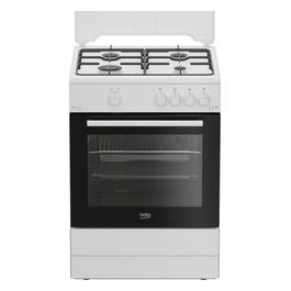 FBG62010DW Cucina 60x60 cm 4 Fuochi Gas Forno Gas Grill Bianco Classe A