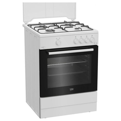 FBG62010DW Cucina a Gas Libera Installazione 4 Fuochi Forno Gas Grill 64 L Classe A (85x60x60 cm) colore Bianco