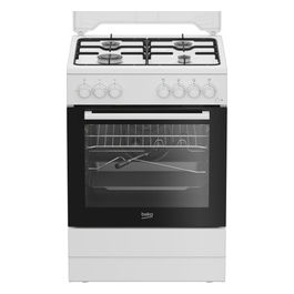 FBST62110DW Cucina Gas ed Elettrica 60x60cm Bianca 4 Fornelli Forno 73L