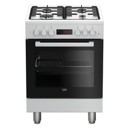 FSE62110DWF Cucina a Gas con Forno Elettrico Multifunzione Capacita' 66 Litri 4 Fuochi Classe energetica A 60 cm Bianco