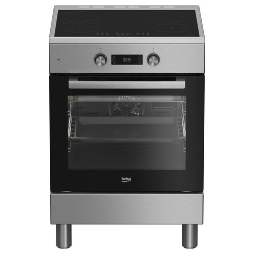 FSE69300X Cucina Piano cottura a induzione 4 Fornelli con Forno Elettrico da 60 cm Acciaio inossidabile