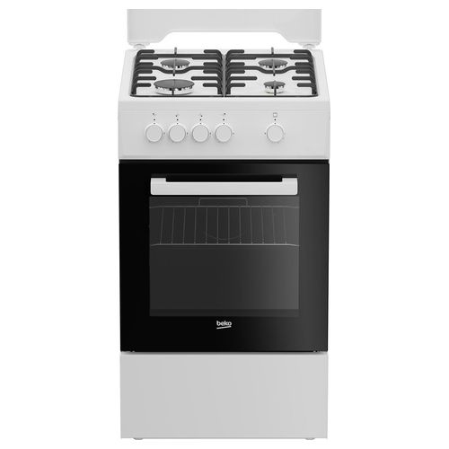 FSG522DWC Cucina a Gas 50x60 4 fuochi Forno a Gasgrill colore Bianco