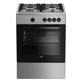 Beko FSG62000DX Cucina a Gas Forno Gas 4 Fuochi Capacita' 64 Litri Classe energetica A 60 cm Acciaio Inox