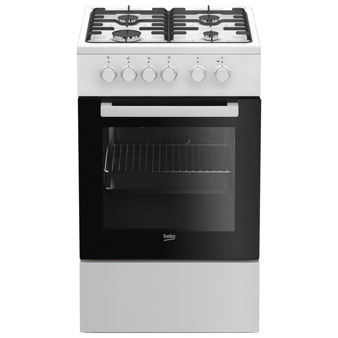 Image of BEKO FSS52020DW Cucina a gas 4 fuochi 1 forno elettrico 50 cm Classe A bianco