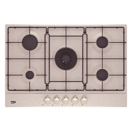 HIAW75224SAVR Piano Cottura a Gas 5 Zone 1 Bruciatore Wok 75 cm Avena