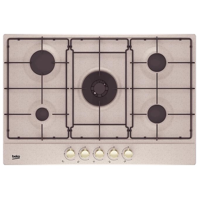 Image of Beko HIAW75224SAVR Piano Cottura a Gas 5 Zone 1 Bruciatore Wok 75 cm Avena